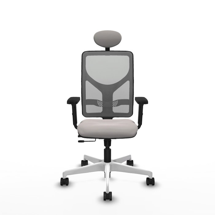 PIQUERAS Y CRESPO Silla de oficina Motilla Sincro/Traslack Gris y Blanco PIQUERAS Y CRESPO Silla de oficina Motilla Sincro/Traslack Gris y Blanco