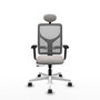 PIQUERAS Y CRESPO Silla de oficina Motilla Sincro/Traslack Gris y Blanco