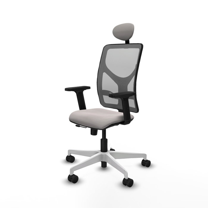 PIQUERAS Y CRESPO Silla de oficina Motilla Sincro/Traslack Gris y Blanco PIQUERAS Y CRESPO Silla de oficina Motilla Sincro/Traslack Gris y Blanco