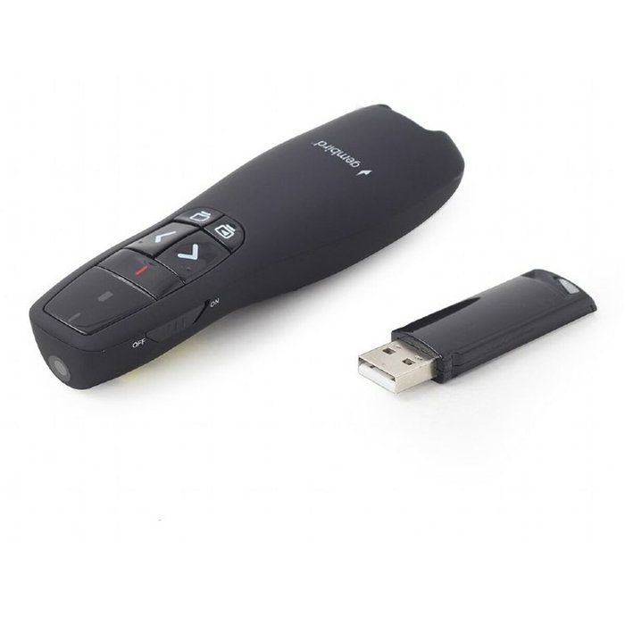 Gembird WP-L-12 Presentador inalámbrico con puntero láser Negro Gembird WP-L-12 Presentador inalámbrico con puntero láser Negro