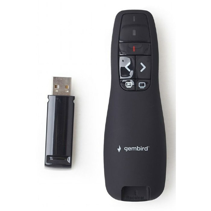 Gembird WP-L-12 Presentador inalámbrico con puntero láser Negro Gembird WP-L-12 Presentador inalámbrico con puntero láser Negro