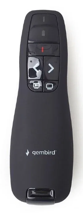 Gembird Presentador inalámbrico WP-L-12 con puntero láser Negro