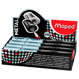 Maped Afilalápices Satellite 1 Agujero Plata-Negro 32 Unidades