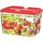 Ecoiffier Conjunto de Hamburguesas para Llevar con Refrescos, Papas Fritas y Tortas