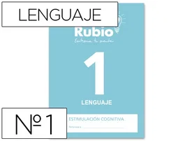 RUBIO Cuaderno de Estimulación Cognitiva Lenguaje Nº 1 A4