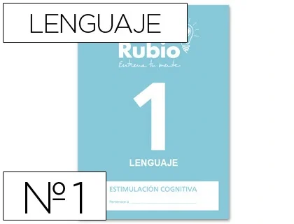 RUBIO Cuaderno de Estimulación Cognitiva Lenguaje Nº 1 A4 RUBIO Cuaderno de Estimulación Cognitiva Lenguaje Nº 1 A4
