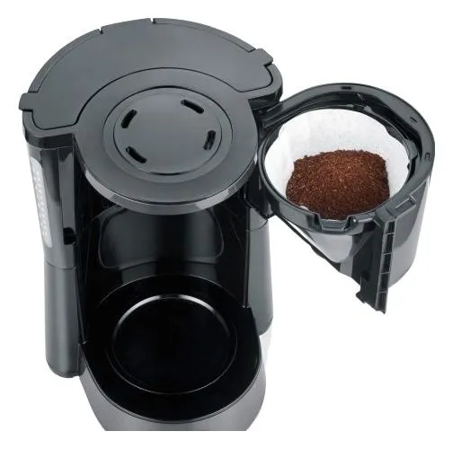 Severin KA 9572 Cafetera de Filtro 1000W, 10 Tazas, Color Gris