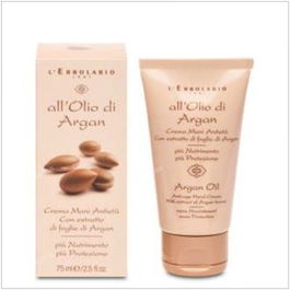 L'Erbolario Crema de Manos Antiedad con Argán, Tratamiento Nutritivo y Reconstituyente, 75ml