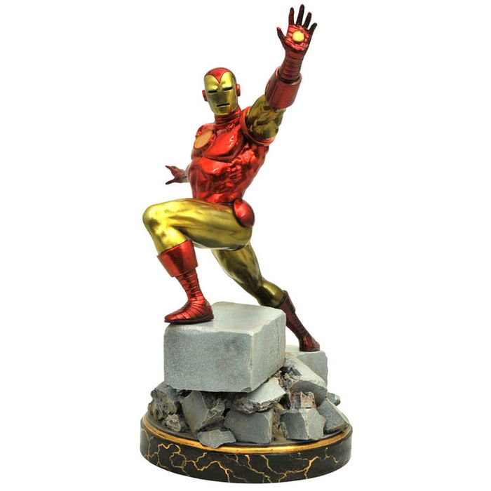 Diamond Select Figura Iron Man Classic Marvel Premier Collection 35cm Edición Limitada 3000 Unidades
