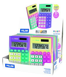Calculadora De Bolsillo Milan Sunset Expositor De 12
