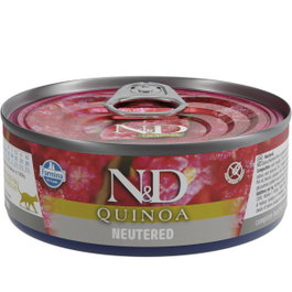Nayeco N&D Cat Quinoa Adulto Neutered 80g (Pack de 24 uds)
