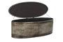 DKD Home Decor Descalzadora Loft Gris Metal Poliester 42 x 47 x 117 cm