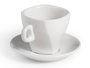 Vessia Taza de Café de Porcelana Boca Ancha con Plato 220ml - 13.5x9.2x13.5 cm (Set de 24)