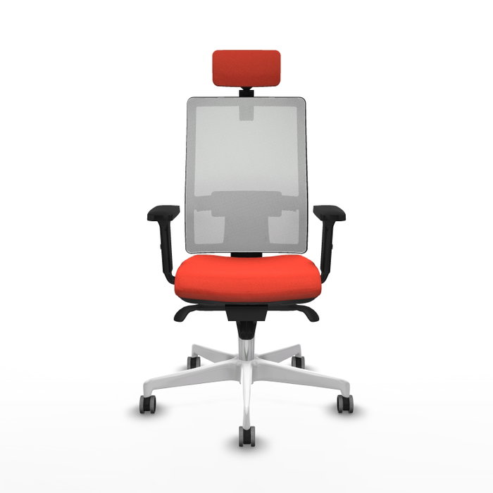 PIQUERAS Y CRESPO Silla de oficina Horna con mecanismo Sincro, Naranja oscuro y Blanco PIQUERAS Y CRESPO Silla de oficina Horna con mecanismo Sincro, Naranja oscuro y Blanco
