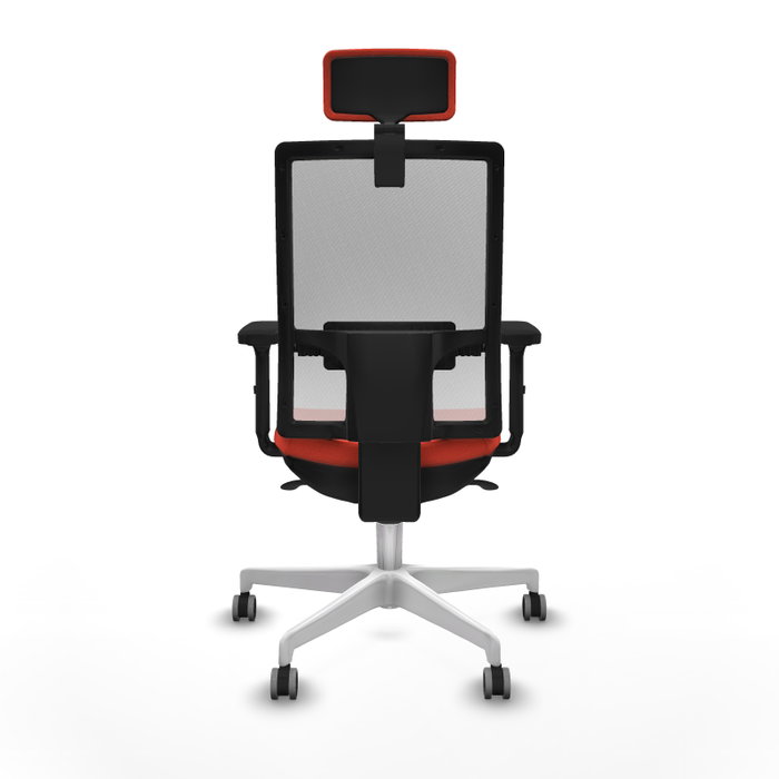 PIQUERAS Y CRESPO Silla de oficina Horna con mecanismo Sincro, Naranja oscuro y Blanco PIQUERAS Y CRESPO Silla de oficina Horna con mecanismo Sincro, Naranja oscuro y Blanco