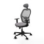 PIQUERAS Y CRESPO Silla de oficina Jorquera Gris con mecanismo Sincro/Traslack
