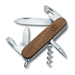 VICTORINOX Spartan 1.3601.63 Navaja multiusos de bolsillo con mango de madera de nogal