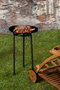 Hermia Mini Barbacoa de Metal Portátil para Exteriores 48x48x84 cm