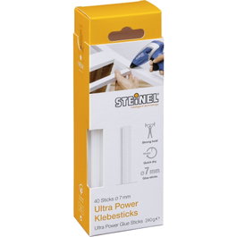 Steinel 1x40 Ultra Power Barras de Pegamento Termofusible 7 mm