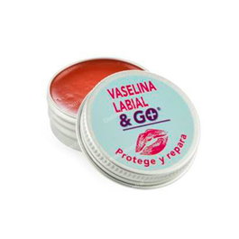 PHARMA & GO Vaselina Labial 12ml FPS 15 Protección y Reparación Labios Agrietados con Rosa Mosqueta