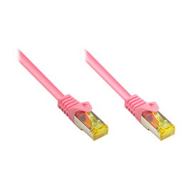 Alcasa Patchkabel Cat.7 S/FTP Magenta 2m RJ-45 (Ref: 8070R-020M) para 10/100/1000Base-T(X)