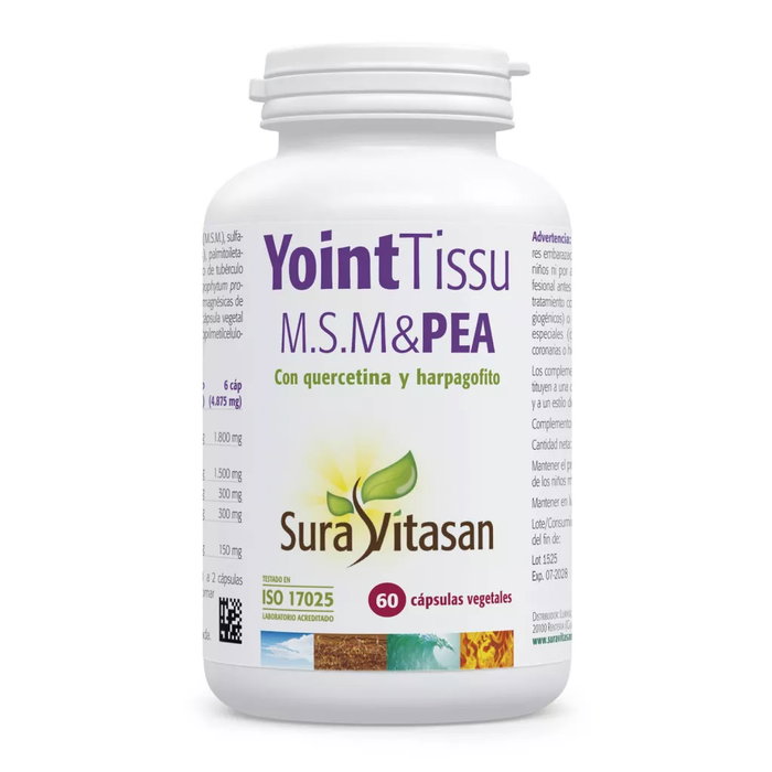 SURA VITASAN Yoint Tissu MSM & PEA 60 cápsulas SURA VITASAN Yoint Tissu MSM & PEA 60 cápsulas