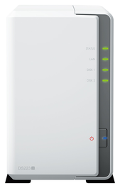 Synology DS223J DiskStation NAS Escritorio Realtek RTD1619B 1 GB DDR4 DiskStation Manager Blanco