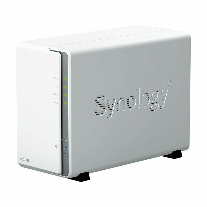 Synology DiskStation DS223j NAS de 2 bahías, Realtek RTD1619B, 1 GB DDR4, Blanco
