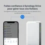 Synology DiskStation DS223j NAS de 2 bahías, Realtek RTD1619B, 1 GB DDR4, Blanco