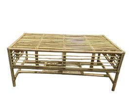 DKD Home Decor Mesa Centro Natural Ratan 110 x 60 x 45 cm