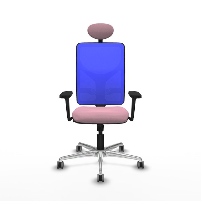 PIQUERAS Y CRESPO Silla de oficina Motilla con Mecanismo Sincro, Rosa y Azul