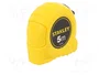 STANLEY Flexómetro de 5m, 19mm, Amarillo