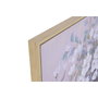 DKD Home Decor Set de 2 Cuadros Lienzo Chica Flores 80x3,5x120 cm