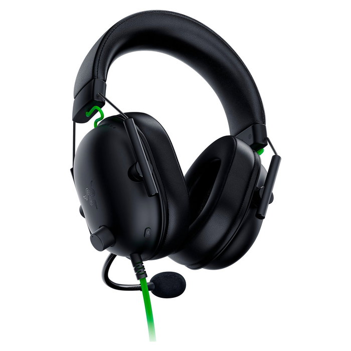 Razer BlackShark V2 X Auriculares Gaming Diadema Alámbricos Circumaural, Negro/Verde, 20-20000 Hz, Micrófono Boom Unidireccional, 240 g, Cable 2 m