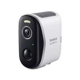 Baseus Security N1 Plus Kit de Videovigilancia 2K Exterior con 2 Cámaras (Blanco)