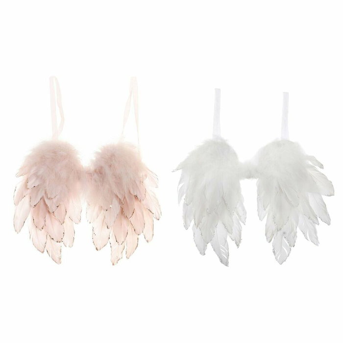 DKD Home Decor Decoración Colgante Pluma con Alas, Surtido de 2 Unidades DKD Home Decor Decoración Colgante Pluma con Alas, Surtido de 2 Unidades