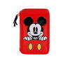 Estuche Plumier Completo Triple Red Disney Mickey Mouse Rojo