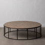 Ixia Mesa Centro Natural Dm-Metal 120 x 120 x 35 cm