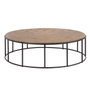 Ixia Mesa Centro Natural Dm-Metal 120 x 120 x 35 cm