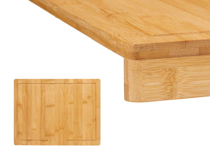 Kinvara Tabla de Bambú para Encimera Marrón 43x33 cm (Set de 6)