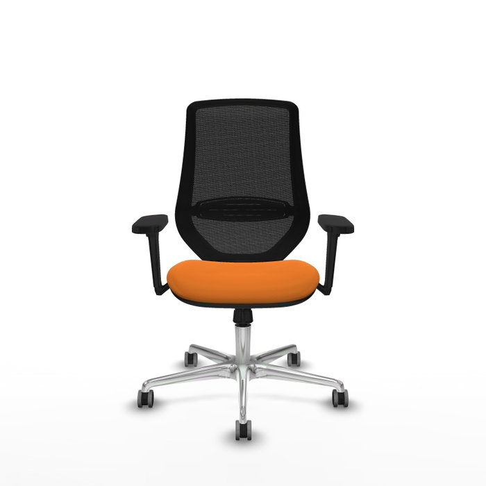 PIQUERAS Y CRESPO Silla de oficina Mardos con mecanismo Sincro, Naranja y Negro PIQUERAS Y CRESPO Silla de oficina Mardos con mecanismo Sincro, Naranja y Negro