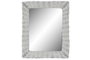 DKD Home Decor Espejo de Mimbre Trenzado Blanco