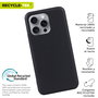 Muvit Funda Recycletek para Apple iPhone 16 - Hecha 100% de Materiales Reciclados, Diseño Flexible y Protector