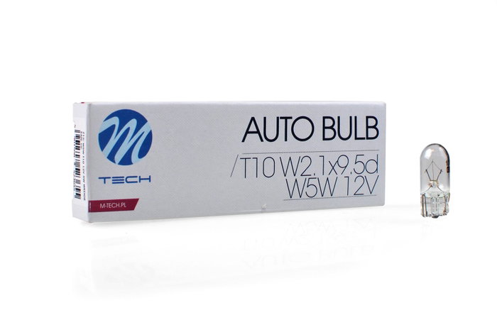 M-Tech Lámpara Halógena W2.1x9.5d 12V/5W T10-W5W (10 unidades) M-Tech Lámpara Halógena W2.1x9.5d 12V/5W T10-W5W (10 unidades)