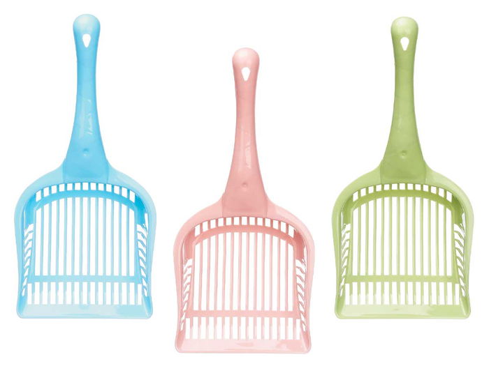 MASCOW Pala de Plástico Mediana Surtidos Azul, Rosa Palo, Verde 14.5 x 12 x 28 cm (Set de 48)