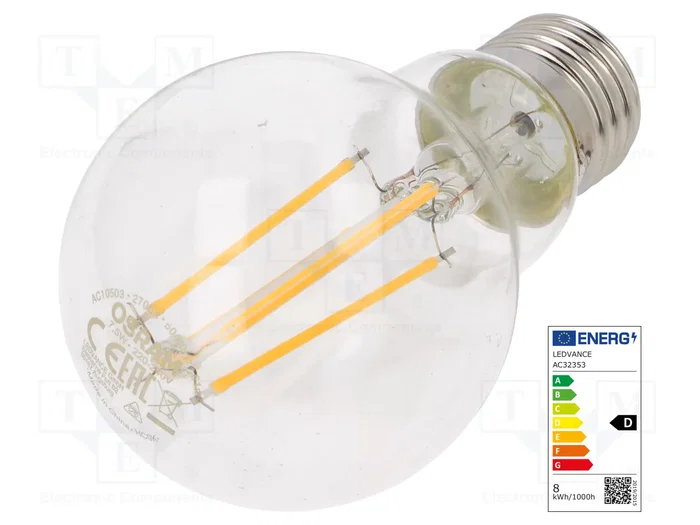 ams OSRAM Lámpara LED E27 Blanco Cálido 2700K 7,5W ams OSRAM Lámpara LED E27 Blanco Cálido 2700K 7,5W