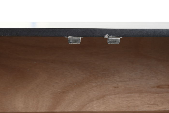 DKD Home Decor Mueble TV Colonial Negro Dorado 160 x 50 x 40 cm