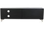 DKD Home Decor Mueble TV Colonial Negro Dorado 160 x 50 x 40 cm