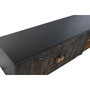 DKD Home Decor Mueble TV Mandala Mango y Metal Negro 160x40x50