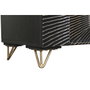 DKD Home Decor Mueble TV Mandala Mango y Metal Negro 160x40x50